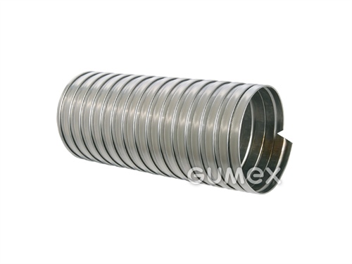 Komínová vložka kovová pro tuhá paliva, 130/135mm, nerezová ocel 1.4432, +400°C, stříbná